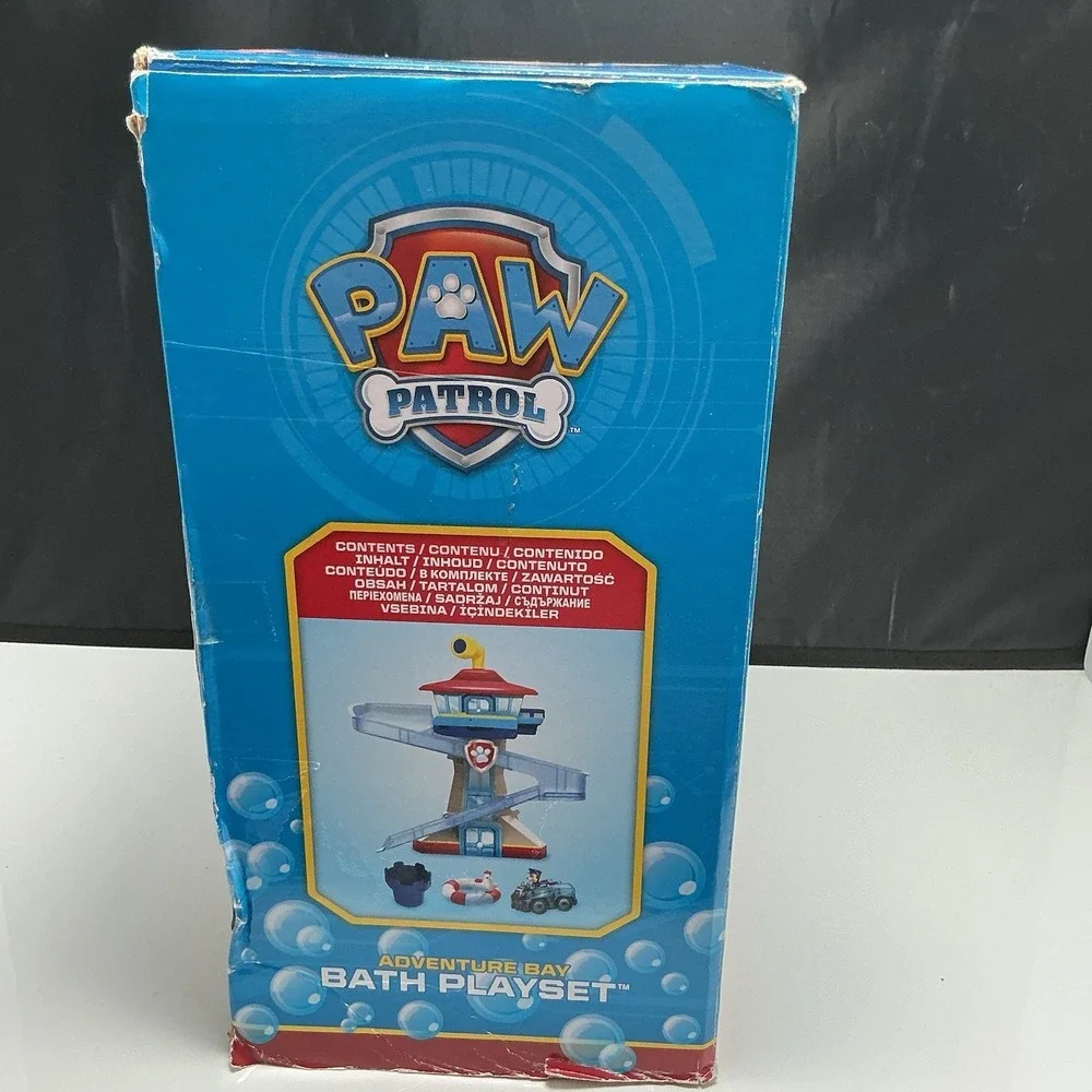 Paw Patrol Adventure Bay Bath Playset with Light-up Chase Vehicle For Bathtub